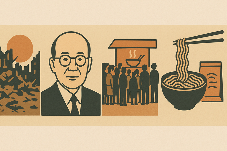 An illustration of instant noodles.